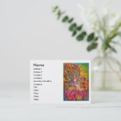 Carte De Visite FLEURS SUR L'imaginaire ROSE IRIS (Debout devant)