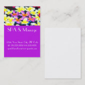 Carte De Visite Fleurs tropicales (Devant / Derrière)