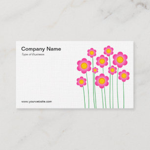 Carte De Visite Fleurs vectorielles III - (Lin)