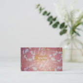Carte De Visite Fleurs Vintage (Debout devant)