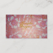 Carte De Visite Fleurs Vintage (Devant)