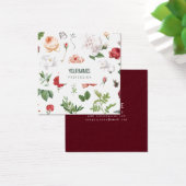 CARTE DE VISITE : "FLEURS VINTAGES" (Bureau)