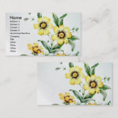Carte De Visite Fleurs vintages (Devant / Derrière)