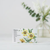 Carte De Visite Fleurs vintages (Debout devant)