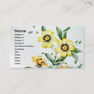 Carte De Visite Fleurs vintages