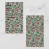 Carte De Visite Fleurs vintages (Devant / Derrière)