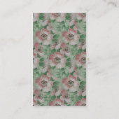 Carte De Visite Fleurs vintages (Dos)