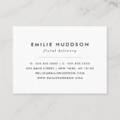 Carte De Visite Fleurs violettes, Verdure, Fleuriste, Boutique De  (Dos)