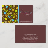 Carte de visite Fleurs vives (Devant / Derrière)