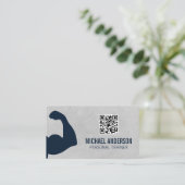 Carte De Visite Flex du bras | Code QR (Debout devant)