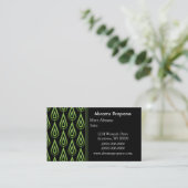 Carte de visite Flickr Flames, Lime Green (Debout devant)