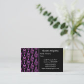 Carte de visite Flickr Flames, violet (Debout devant)