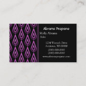 Carte de visite Flickr Flames, violet (Devant)