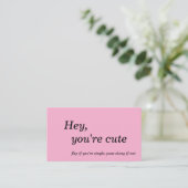 Carte De Visite Flirt and Connect Cards (Debout devant)