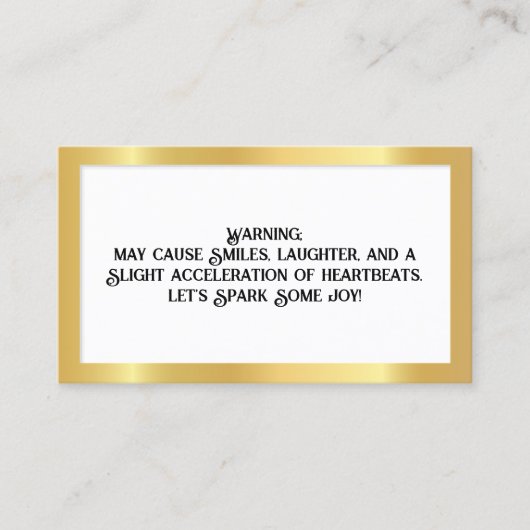 Carte De Visite Flirtant (Devant)