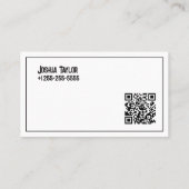 Carte De Visite Flirter QR (Dos)