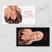 Carte De Visite Flirty blonde Thunder_Cove (Devant / Derrière)