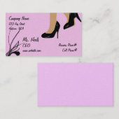 Carte de visite Flirty de talons (Devant / Derrière)