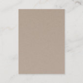 Carte De Visite ©Flock of Birds Kraft Écouter des bijoux (Dos)