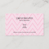 Carte De Visite Flocking Fabulous Typography avec Flamant rose ros (Dos)