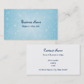 Carte De Visite Flocon de neige (Devant / Derrière)