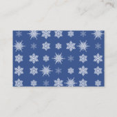 Carte De Visite Flocon de neige (Dos)