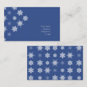 Carte De Visite Flocon de neige (Devant / Derrière)