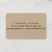 Carte De Visite Flocon de neige (Dos)