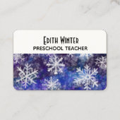 Carte De Visite Flocon de neige (Devant)