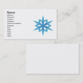 Carte De Visite Flocon de neige (Devant / Derrière)