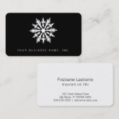 Carte De Visite Flocon de neige (Devant / Derrière)