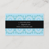 Carte De Visite flocon de neige bleu minniemay (Dos)