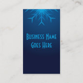 Carte De Visite flocon de neige brillant (Dos)