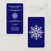 Carte De Visite flocon de neige de mod (Devant / Derrière)