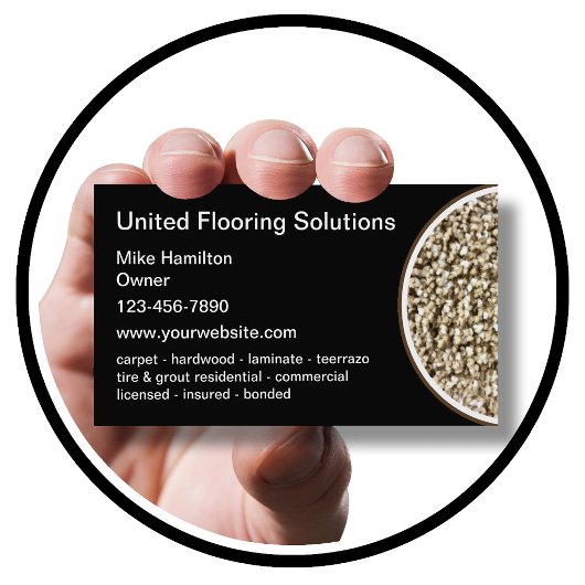 Carte De Visite Floor Cleaning & Installation Professional