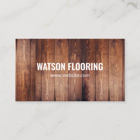 Carte De Visite Flooring Company (Devant)
