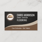Carte De Visite Flooring Installation Metallic (Devant)