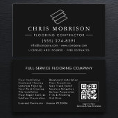 Carte De Visite Flooring Installation Service QR Code