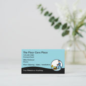 Carte De Visite Flooring Services Business Cards (Debout devant)