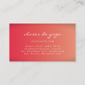 Carte De Visite Flor de Loto Tarjetas De Visita (Dos)