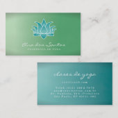 Carte De Visite Flor de Loto Tarjetas De Visita (Devant / Derrière)