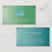 Carte De Visite Flor de Lótus Cartão De Visita (Devant / Derrière)