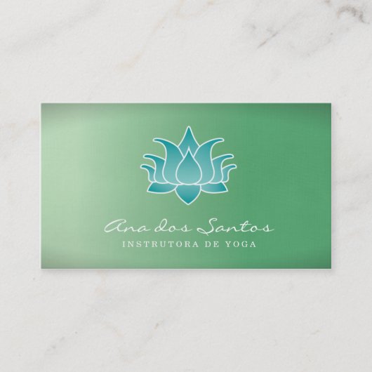 Carte De Visite Flor de Lótus Cartão De Visita (Devant)