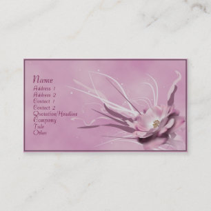 Carte De Visite Flora élégante