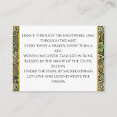 Carte De Visite Floraison Celtique (Devant)