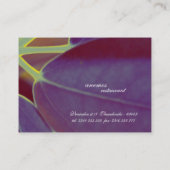 Carte De Visite floral (Dos)