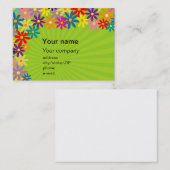 Carte de visite floral (Devant / Derrière)