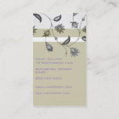 Carte De Visite Floral (Dos)