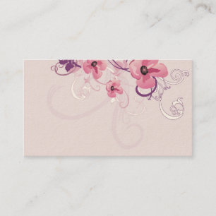 Carte de visite floral