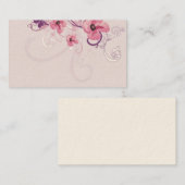 Carte de visite floral (Devant / Derrière)